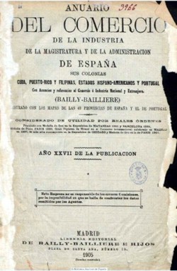 Anuario almanaque del comercio industria y administraci�n 1905. BNE.