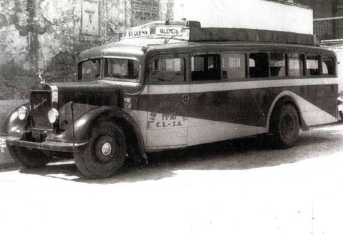 Omnibus Hispano-Suiza de La Requenense (1945-1950). De www.monbus.es.