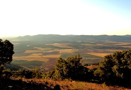 Lugar donde se produjeron los hechos visto desde Cerro Vico