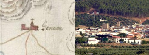 G�nave en el mapa y en la actualidad