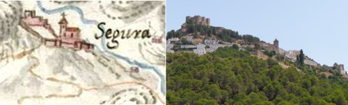 Segura de la Sierra en el mapa y en la actualidad