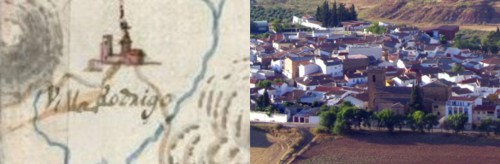 Villarrodrigo en el mapa y en la actualidad