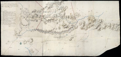 Las sierras de Alcaraz y de Segura en un mapa de la Guerra de Independencia (1809)