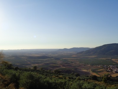 Vista del valle del rio Guadalmena desde el puerto de Villarrodrigo