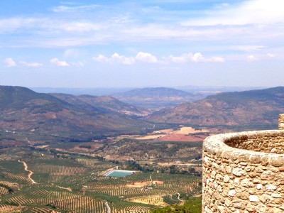 Vista del acceso al valle del Guadalimar por la Puerta de Segura
