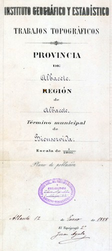 Leyenda del Plano de Bienservida (IGN 1888)