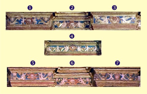 Decoraci�n con grutescos en entablamento plateresco