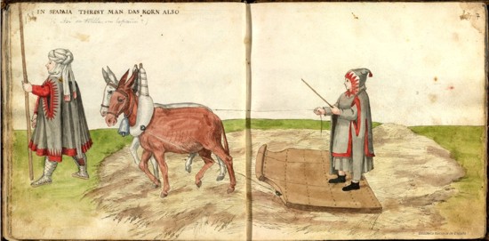 Trilla en Espa�a hacia 1550 - C�dice de trajes - Biblioteca Digital Hisp�nica (bne.es)