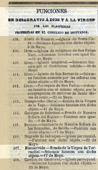 Acto de desagravio a Dios y la Virgen en la ermita
