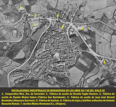 Instalaciones industriales en Bienservida a finales de los a�os 50 y principios de los 60.