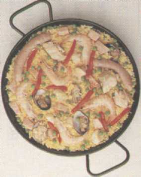Un tipo de paella
